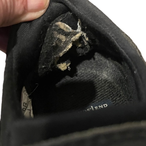 Lands’ End Black Leather/Rubber Duck Shoes for Rain & Snow Sz 8 B - Picture 5 of 8